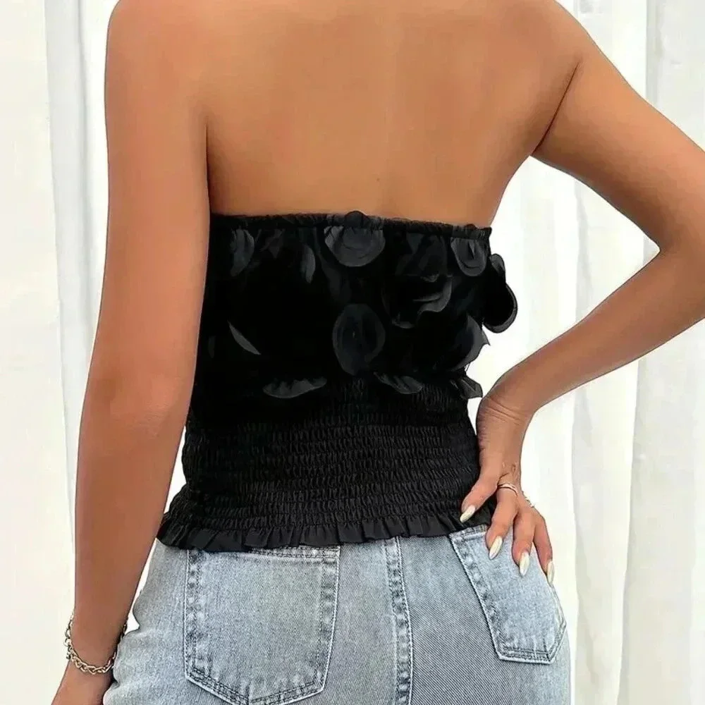 Shirred Tube Top - Picture 3 of 6